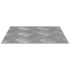 Peldaño Cuadrado 2 pcs Plateado 20 x 20 cm Aluminio