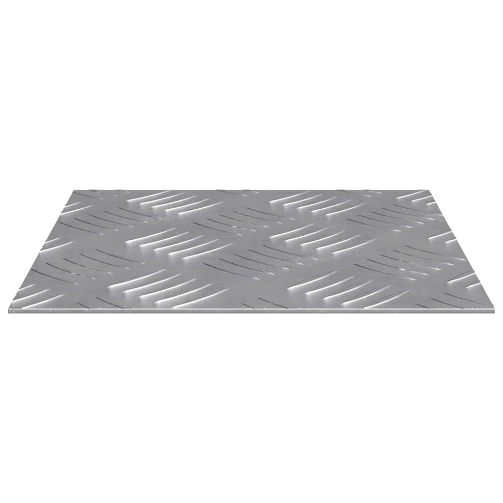 Peldaño Cuadrado 2 pcs Plateado 20 x 20 cm Aluminio