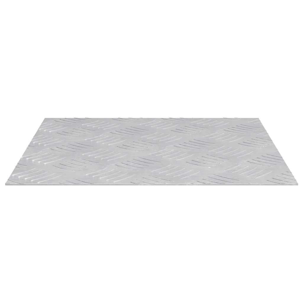 Square Stair Tread 2 pcs Silver 20 x 20 cm Aluminum
