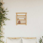 Estante de pared con estante Natural 40 x 13 x 44 cm Bambú