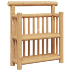 Estante de pared con estante Natural 40 x 13 x 44 cm Bambú
