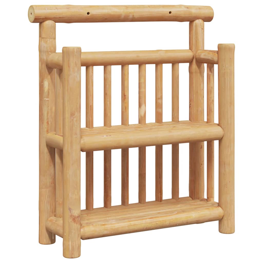 Estante de pared con estante Natural 40 x 13 x 44 cm Bambú