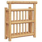 Estante de pared con estante Natural 40 x 13 x 44 cm Bambú