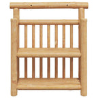 Estante de pared con estante Natural 40 x 13 x 44 cm Bambú