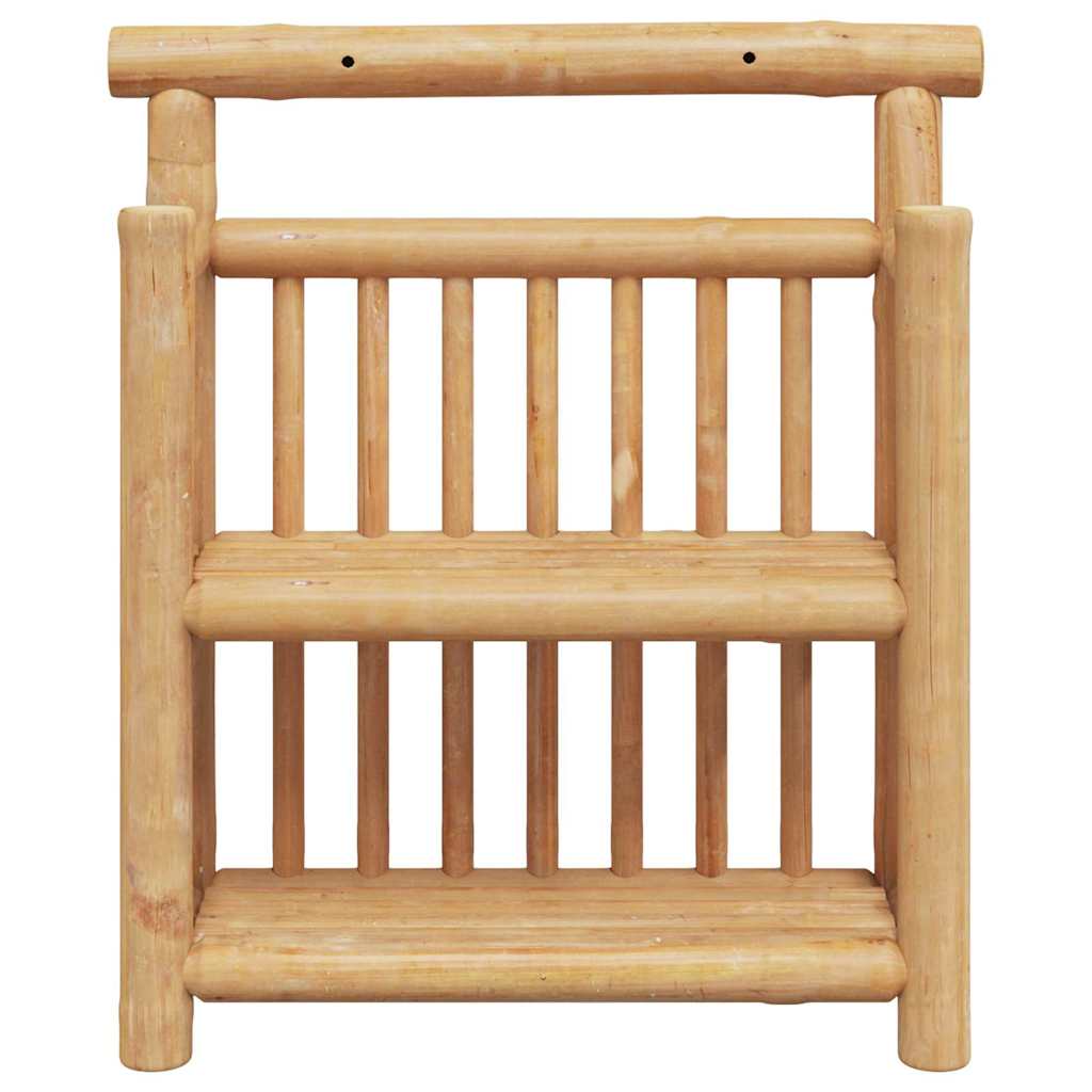 Estante de pared con estante Natural 40 x 13 x 44 cm Bambú