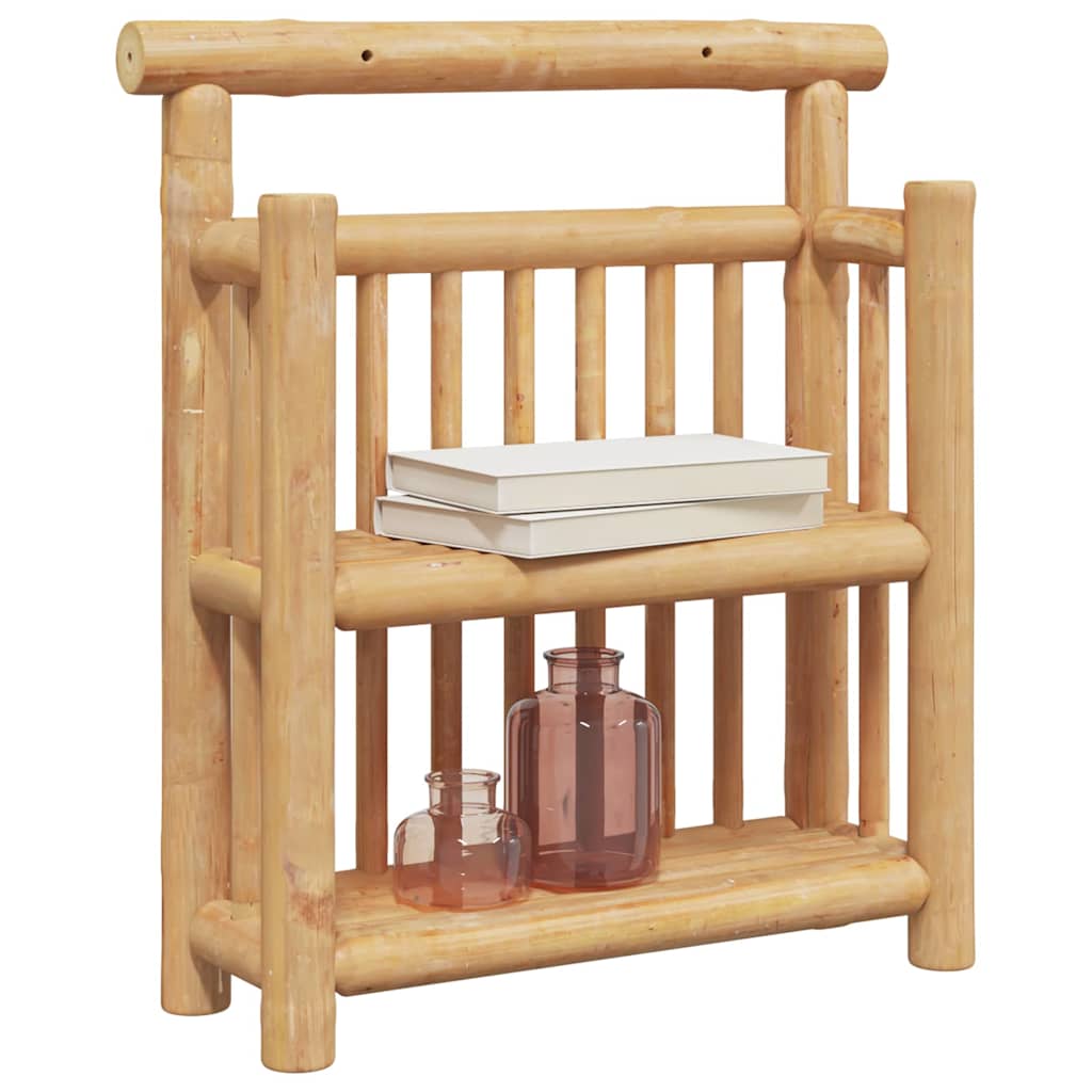 Estante de pared con estante Natural 40 x 13 x 44 cm Bambú