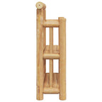 Estante de pared con estante Natural 40 x 13 x 44 cm Bambú
