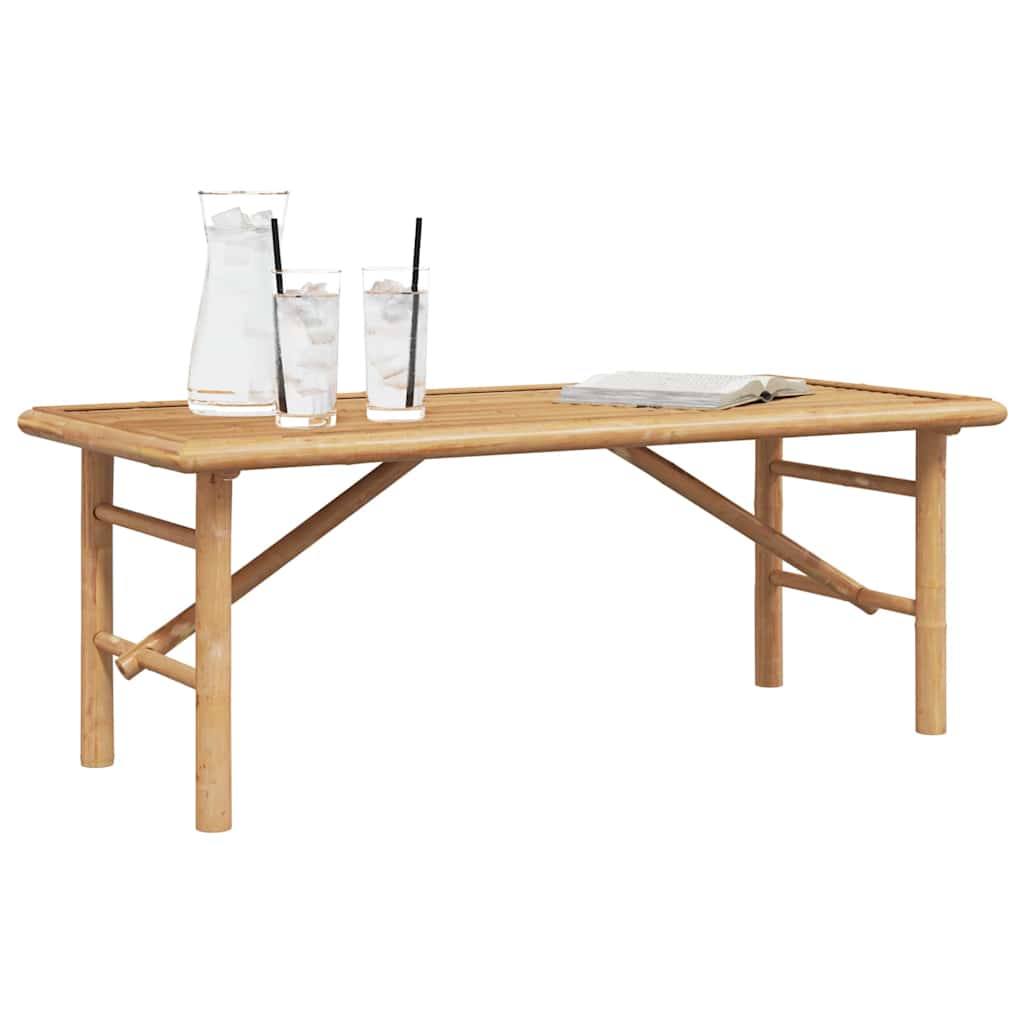 Mesa de Café Marrón 110 x 50 x 43 cm Bambú
