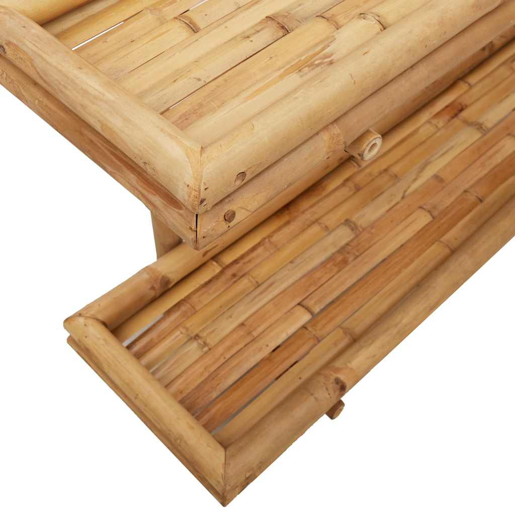 Estante de pared con estante Marrón 100 x 26 x 60 cm Bambú