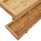 Estante de pared con estante Marrón 100 x 26 x 60 cm Bambú