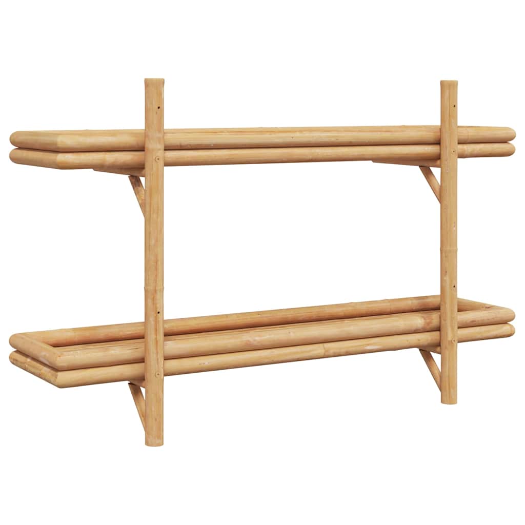 Estante de pared con estante Marrón 100 x 26 x 60 cm Bambú