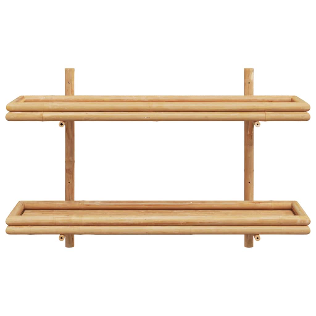 Estante de pared con estante Marrón 100 x 26 x 60 cm Bambú