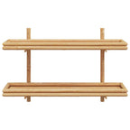 Estante de pared con estante Marrón 100 x 26 x 60 cm Bambú