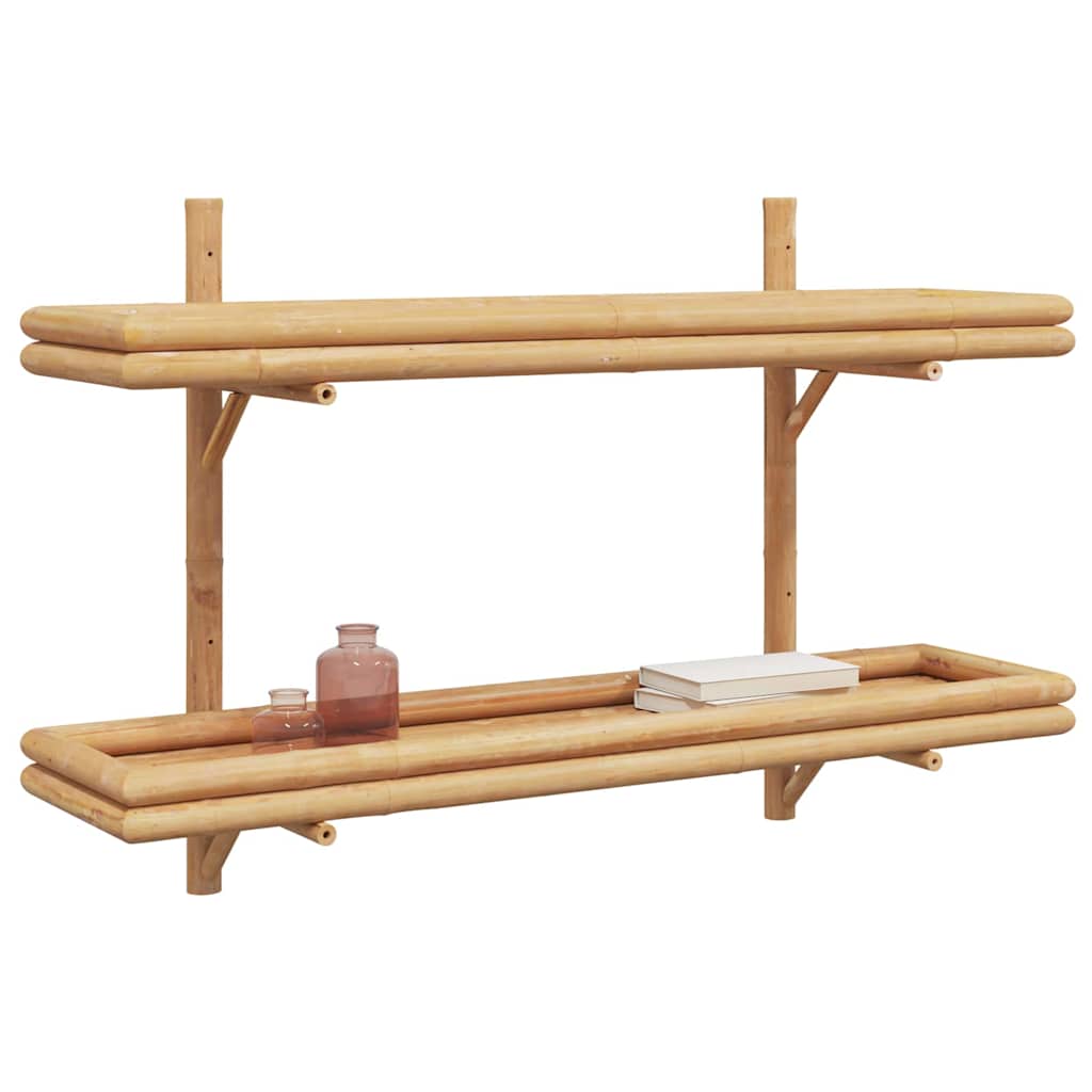 Estante de pared con estante Marrón 100 x 26 x 60 cm Bambú