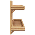 Estante de pared con estante Marrón 100 x 26 x 60 cm Bambú