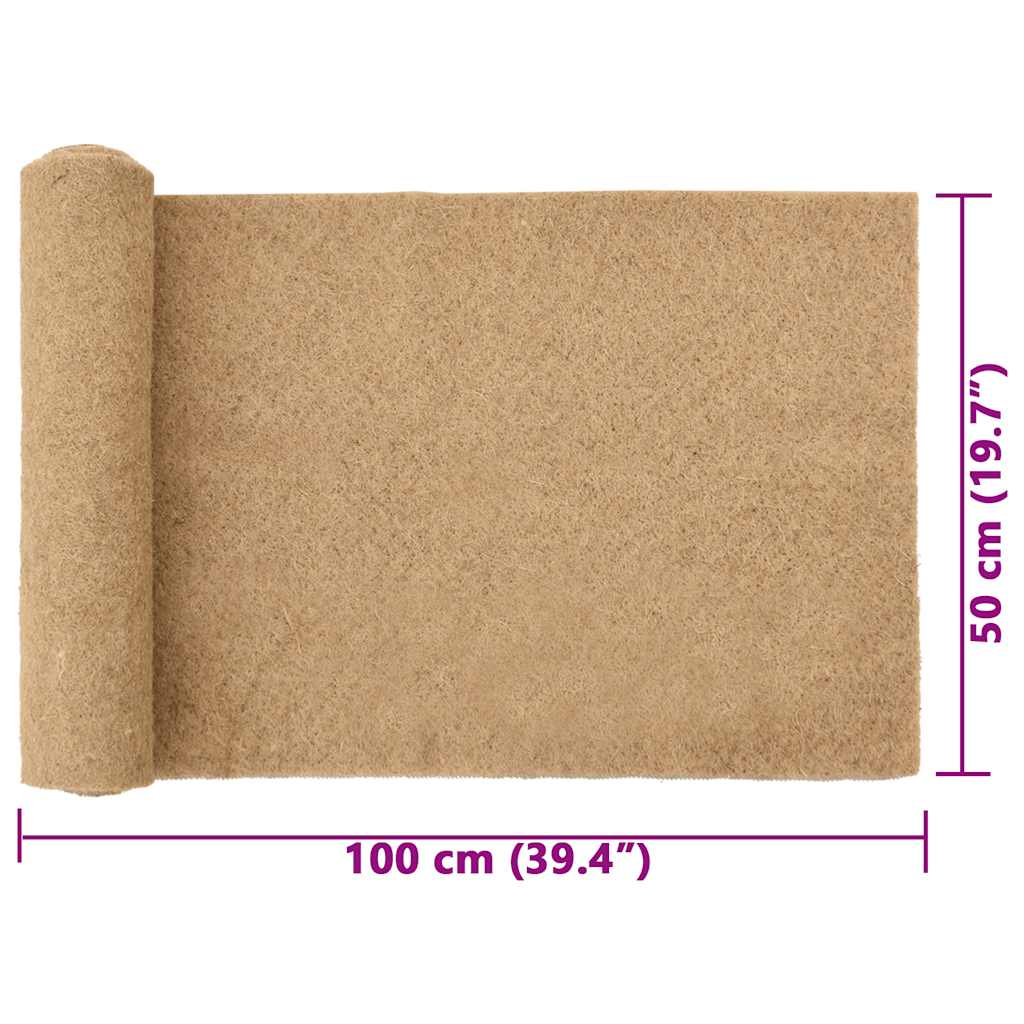 Estera de cáñamo para roedores 0,5x1 m 5 mm
