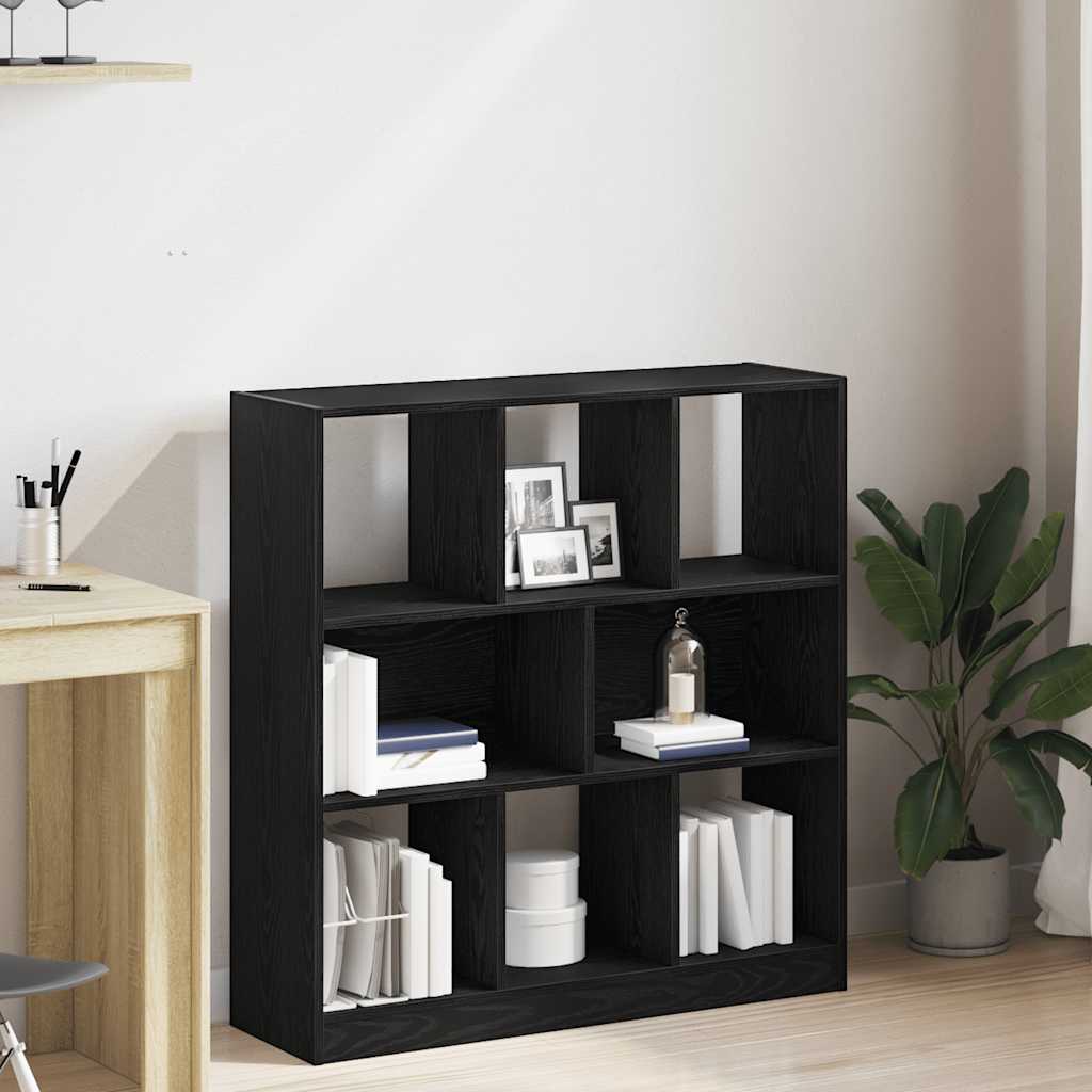 Armario de libros madera contrachapada envejecida 48x25,5x140cm