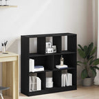 Armario de libros madera contrachapada envejecida 48x25,5x140cm