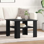 Mesa de Café Roble Negro 60 x 60 x 42 cm Madera de ingeniería
