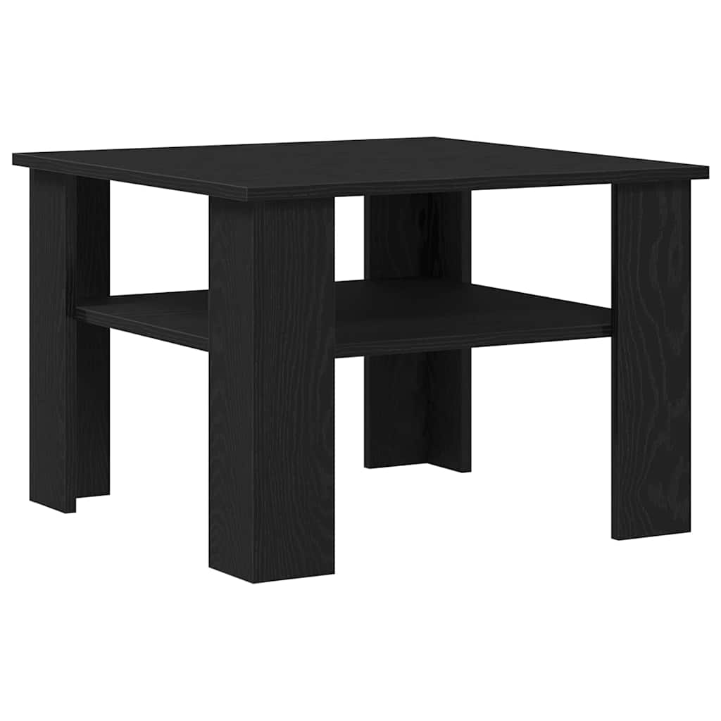 Mesa de Café Roble Negro 60 x 60 x 42 cm Madera de ingeniería
