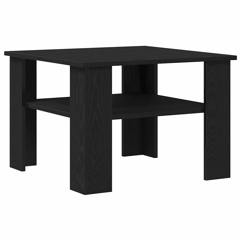 Mesa de Café Roble Negro 60 x 60 x 42 cm Madera de ingeniería