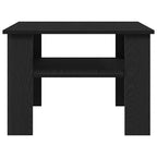 Mesa de Café Roble Negro 60 x 60 x 42 cm Madera de ingeniería