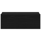 Mesitas de noche flotantes (2 unidades), roble negro, 40 x 32 x 15 cm, madera de ingeniería