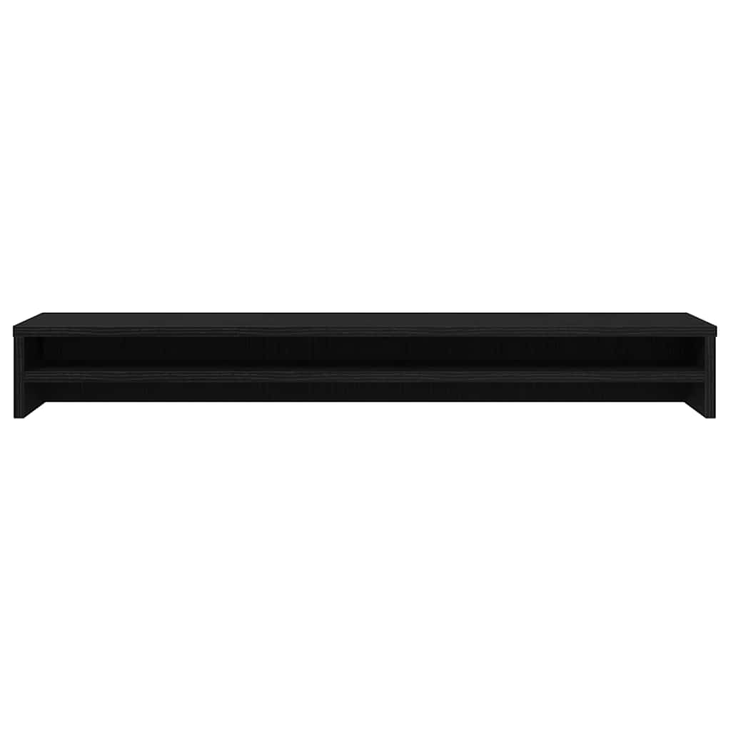 Soporte para monitor de madera de ingeniería de roble negro 100x24x13 cm
