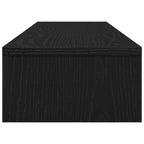 Soporte para monitor de madera de ingeniería de roble negro 100x24x13 cm