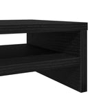 Soporte para monitor de madera de ingeniería de roble negro 100x24x13 cm