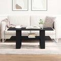 Mesa de Café Roble Negro 102 x 55 x 42 cm Madera de ingeniería