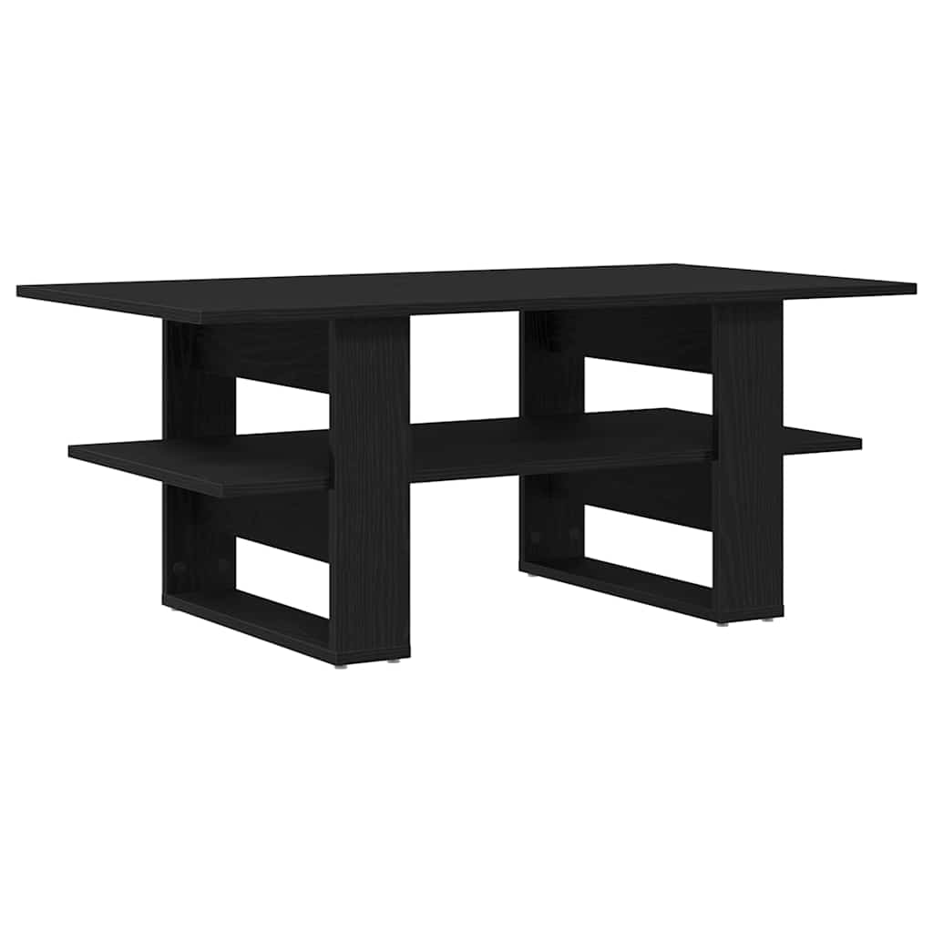 Mesa de Café Roble Negro 102 x 55 x 42 cm Madera de ingeniería