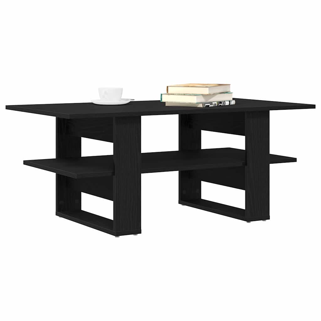 Mesa de Café Roble Negro 102 x 55 x 42 cm Madera de ingeniería