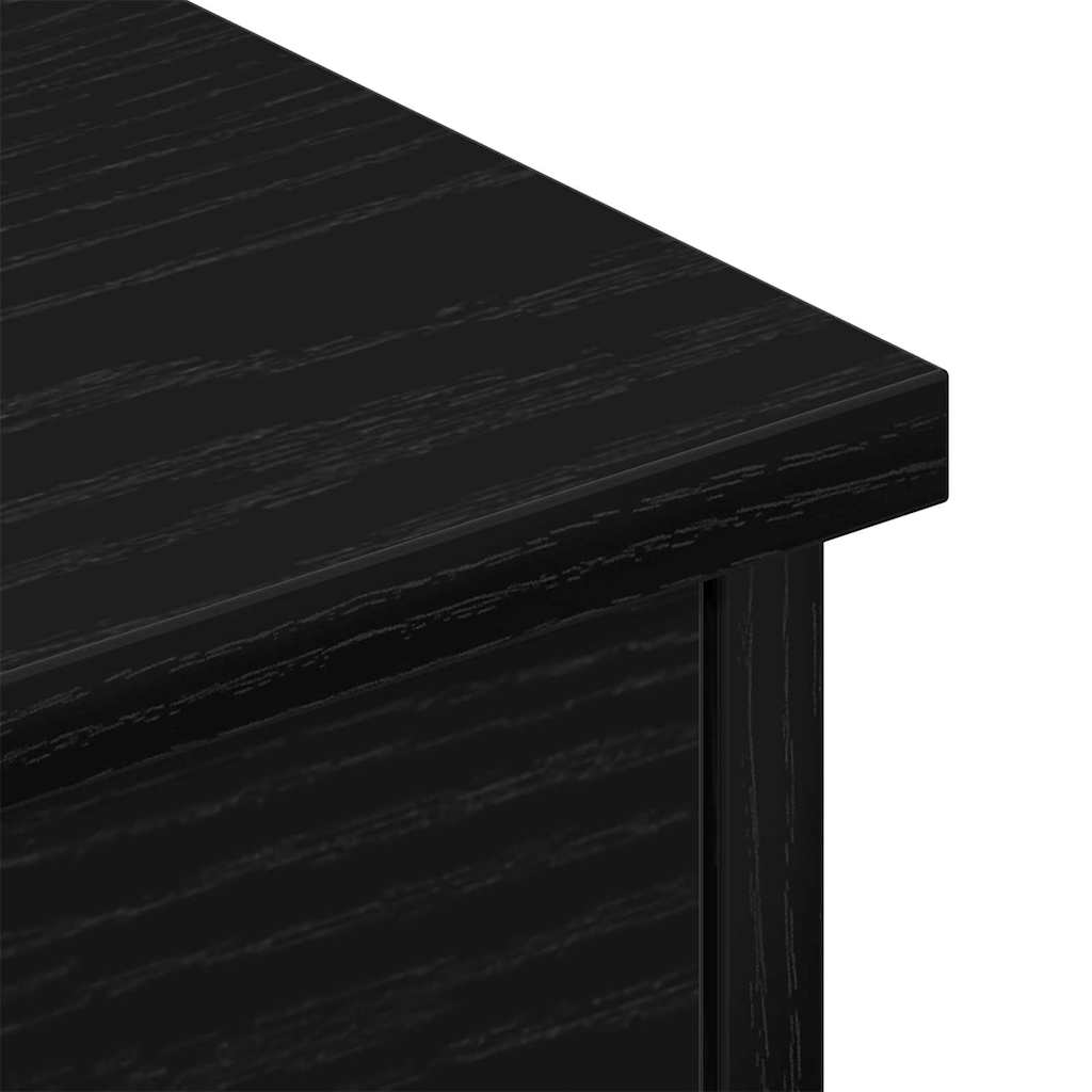 Mueble de pared con cajón Roble Negro 60 x 26 x 18,5 cm
