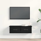Mueble de pared con cajón Roble Negro 60 x 26 x 18,5 cm