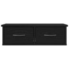 Mueble de pared con cajón Roble Negro 60 x 26 x 18,5 cm