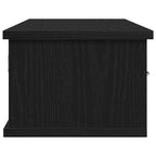 Mueble de pared con cajón Roble Negro 60 x 26 x 18,5 cm