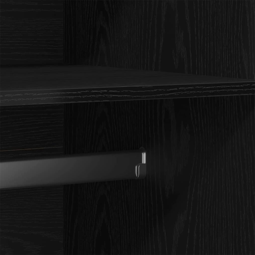 Armario Roble Negro 90 x 52 x 200 cm Madera contrachapada