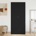 Armario Roble Negro 90 x 52 x 200 cm Madera contrachapada