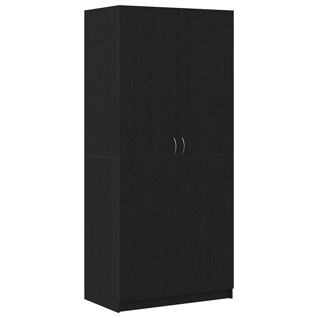 Armario Roble Negro 90 x 52 x 200 cm Madera contrachapada