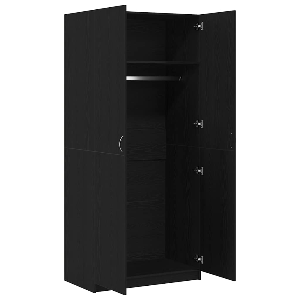Armario Roble Negro 90 x 52 x 200 cm Madera contrachapada
