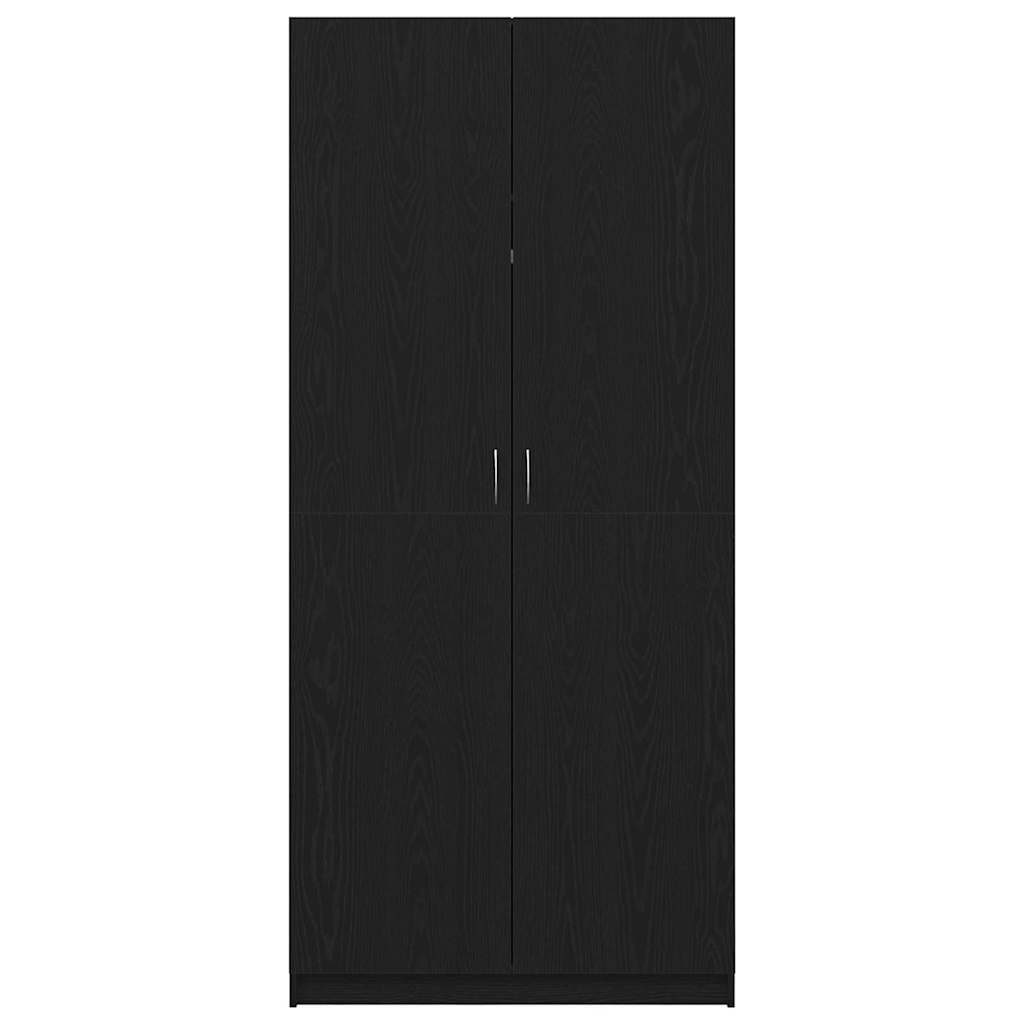 Armario Roble Negro 90 x 52 x 200 cm Madera contrachapada
