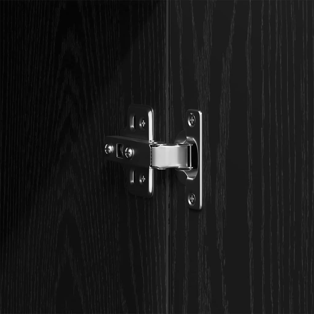 Armario Roble Negro 80 x 52 x 180 cm Madera contrachapada