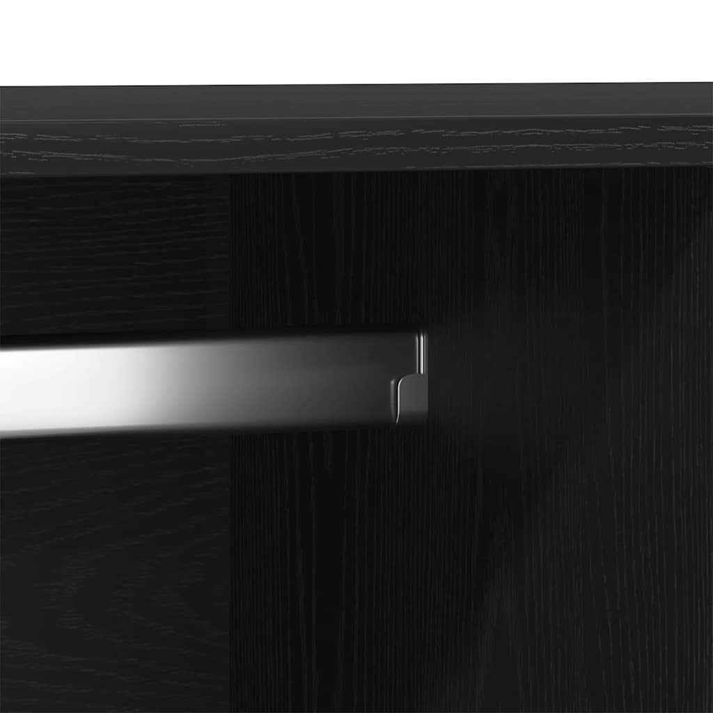 Armario Roble Negro 80 x 52 x 180 cm Madera contrachapada
