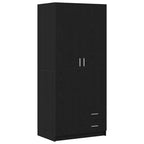 Armario Roble Negro 80 x 52 x 180 cm Madera contrachapada
