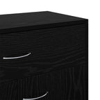 Vitrina Roble Negro 60 x 30 x 75 cm Madera contrachapada