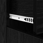 Vitrina Roble Negro 60 x 30 x 75 cm Madera contrachapada