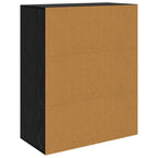Vitrina Roble Negro 60 x 30 x 75 cm Madera contrachapada