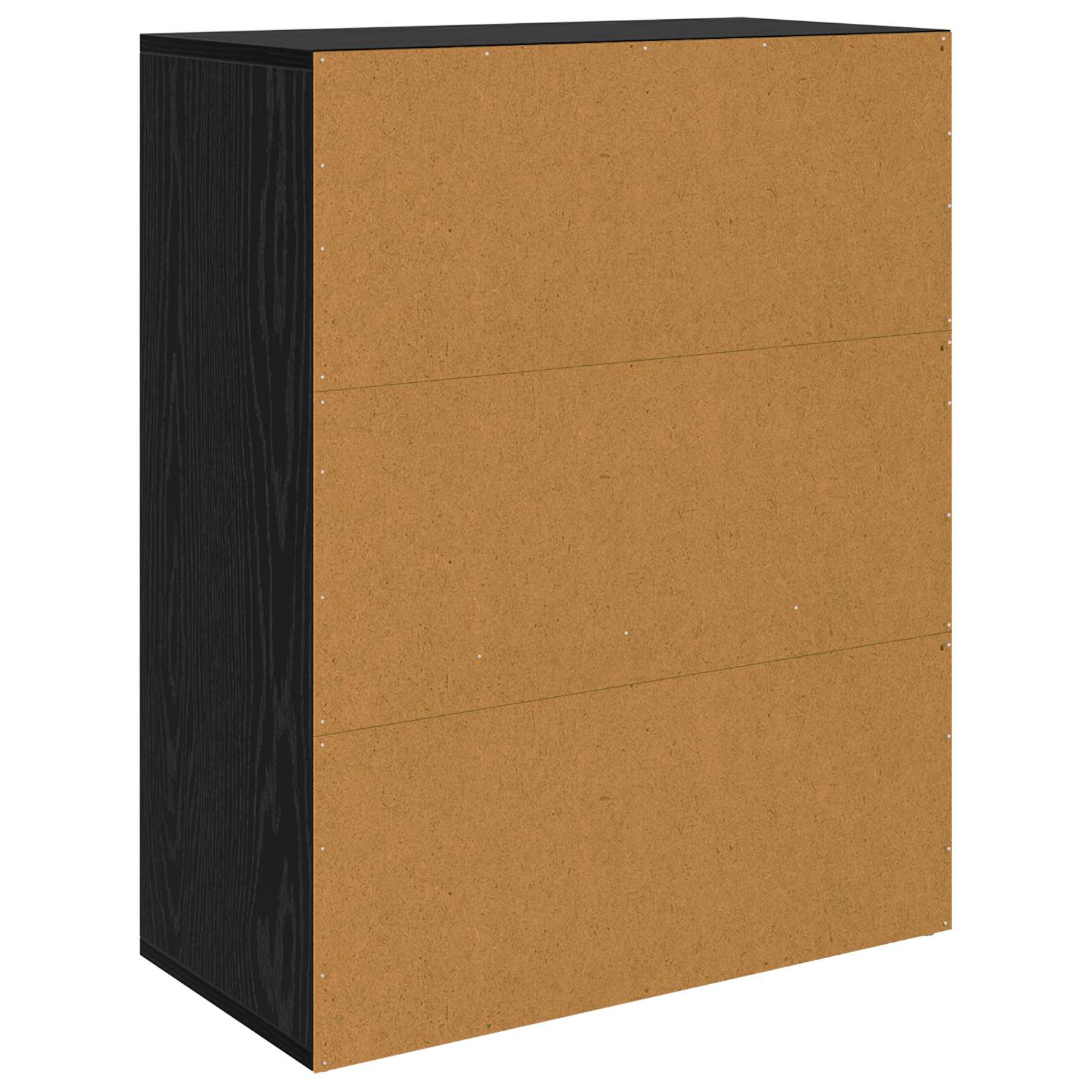 Vitrina Roble Negro 60 x 30 x 75 cm Madera contrachapada