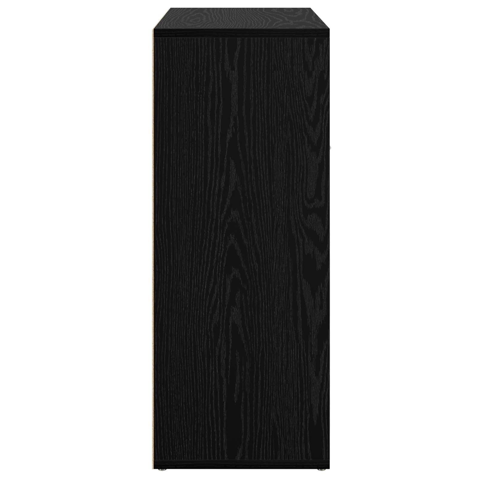 Vitrina Roble Negro 60 x 30 x 75 cm Madera contrachapada
